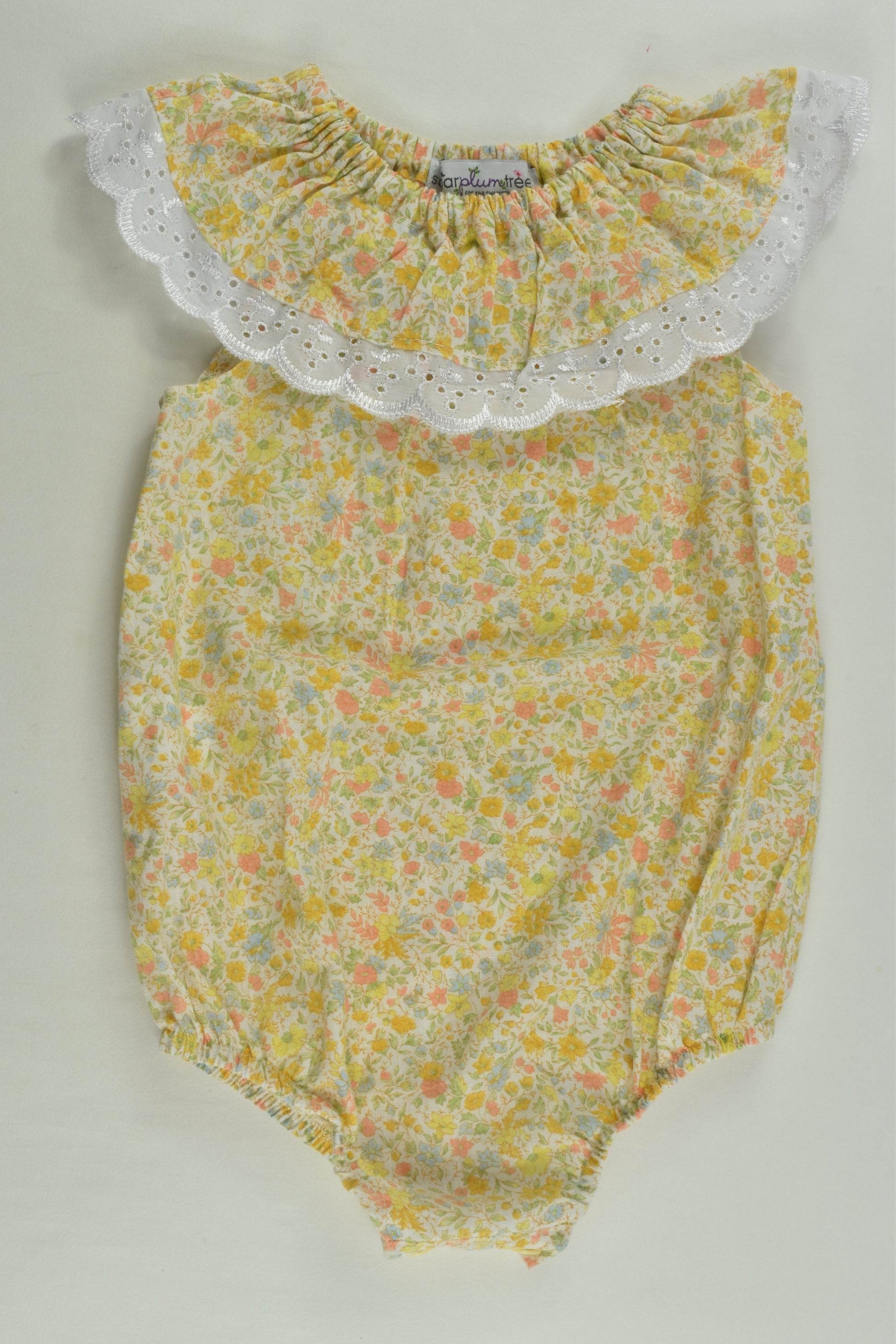 Sugar Plum Tree Size 0 Floral Romper