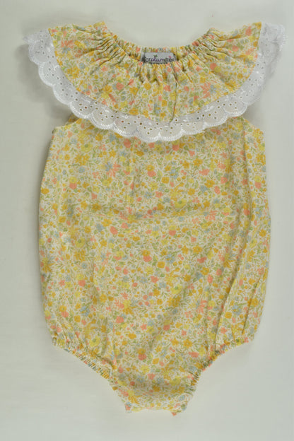 Sugar Plum Tree Size 0 Floral Romper