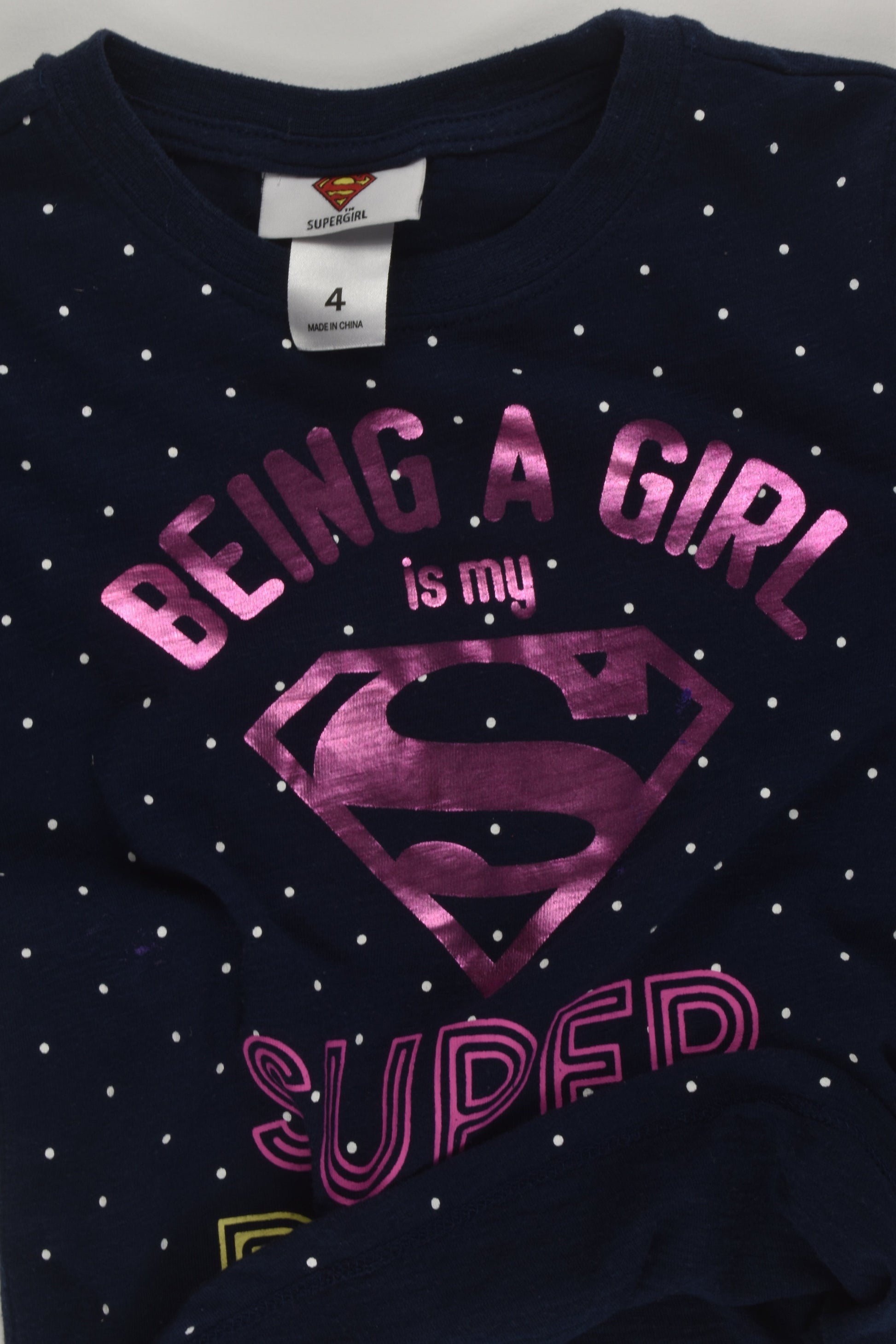 Supergirl Size 4 Top