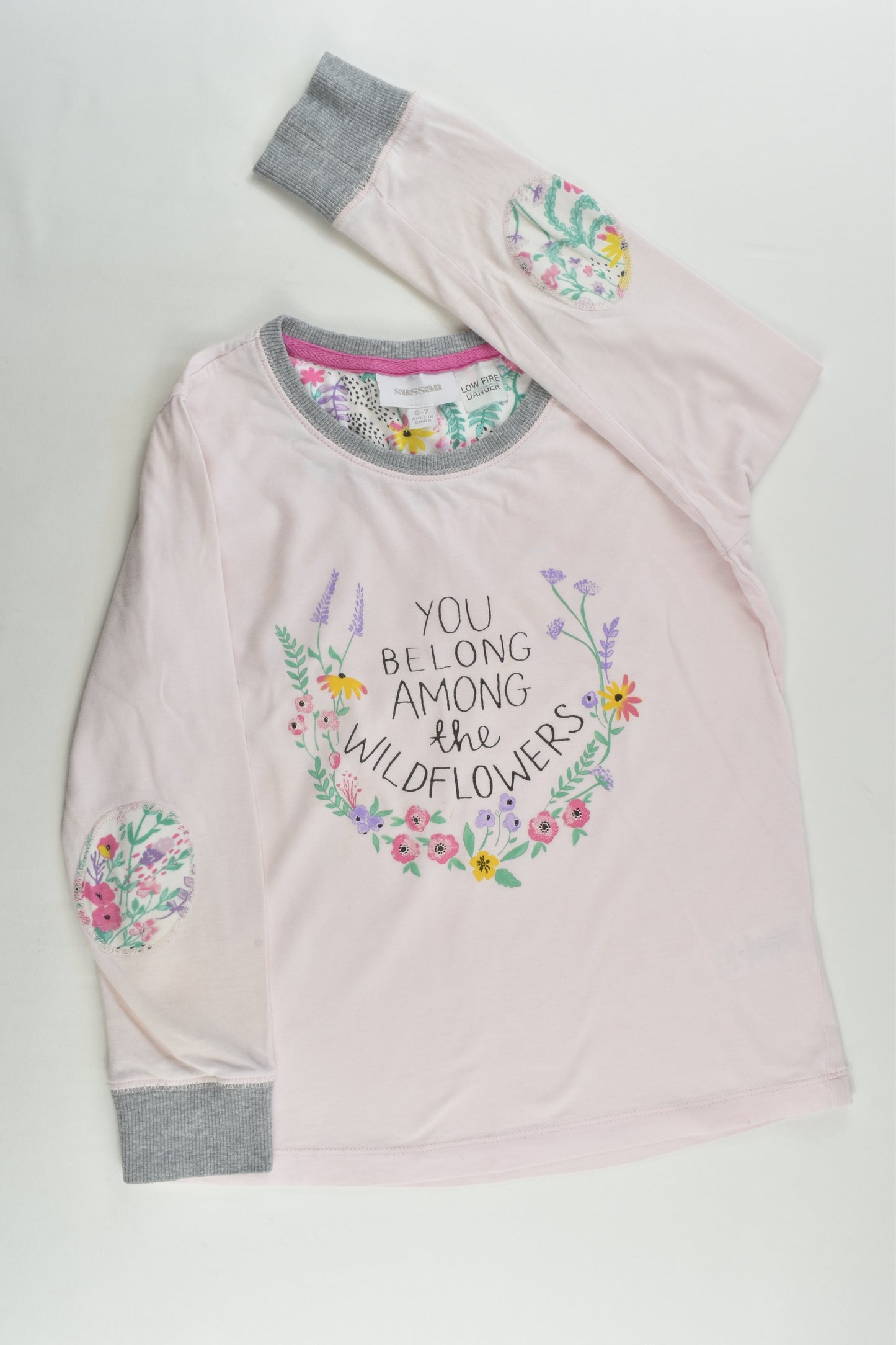 Sussan Size 6-7 'You Belong Among The Wildflowers' Pyjamas