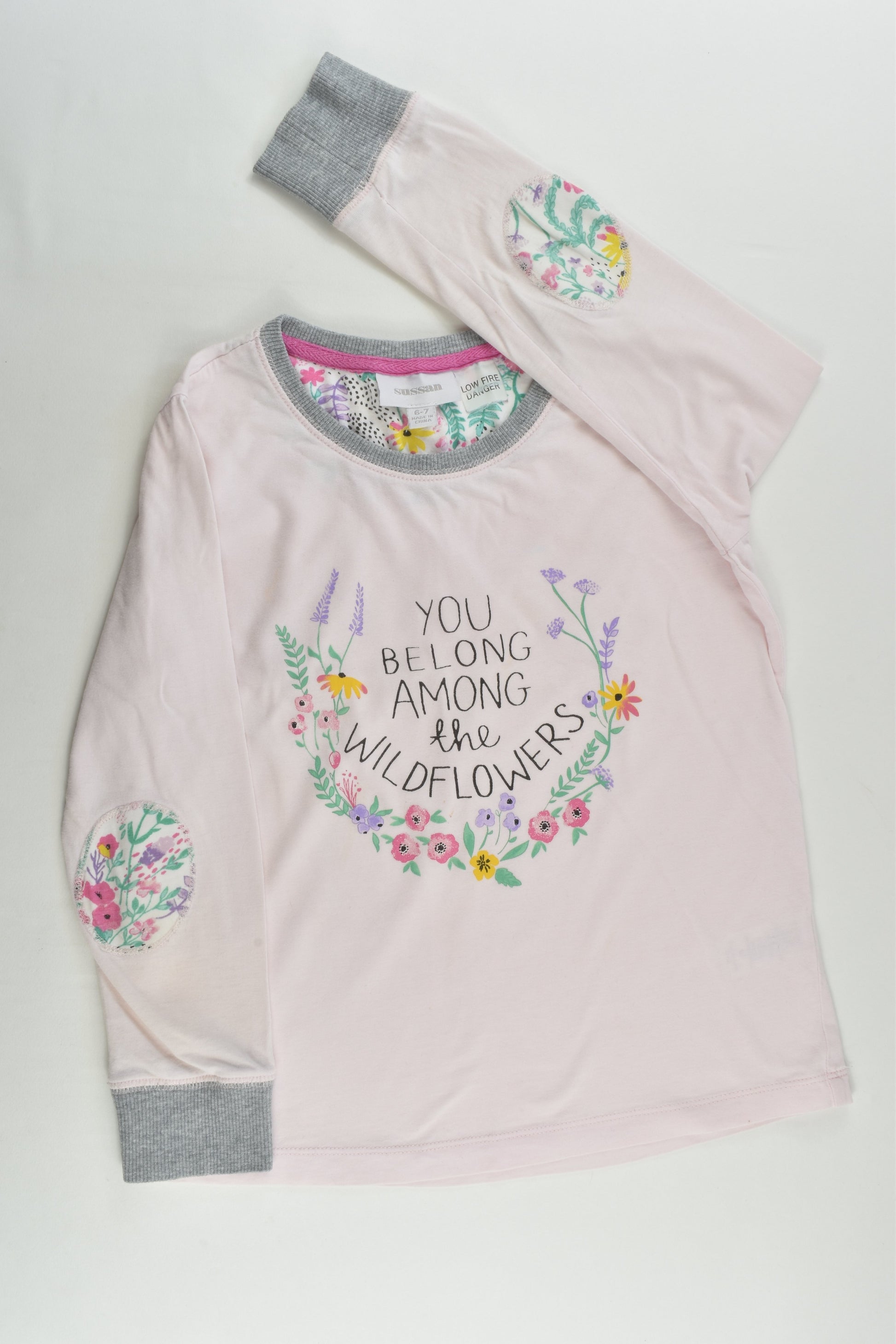 Sussan Size 6-7 'You Belong Among The Wildflowers' Pyjamas