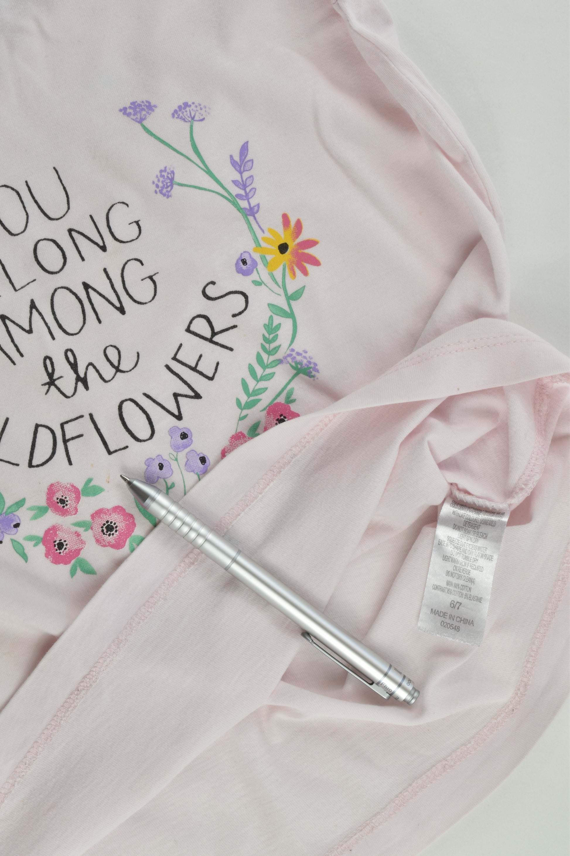 Sussan Size 6-7 'You Belong Among The Wildflowers' Pyjamas