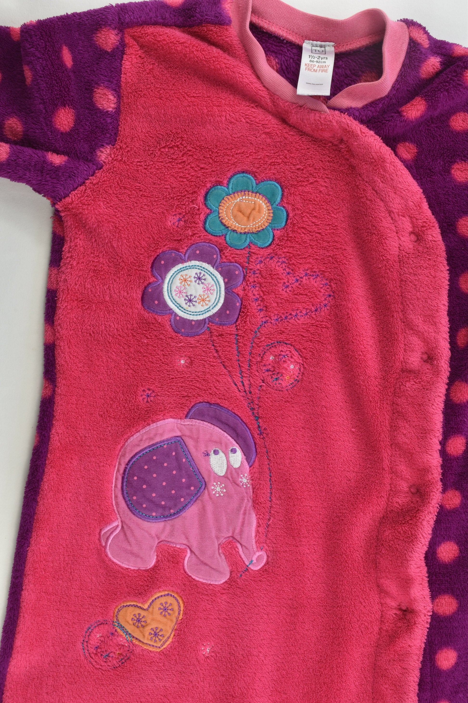 TU Size 1.5-2 years (86-92 cm) Fleece Onesie
