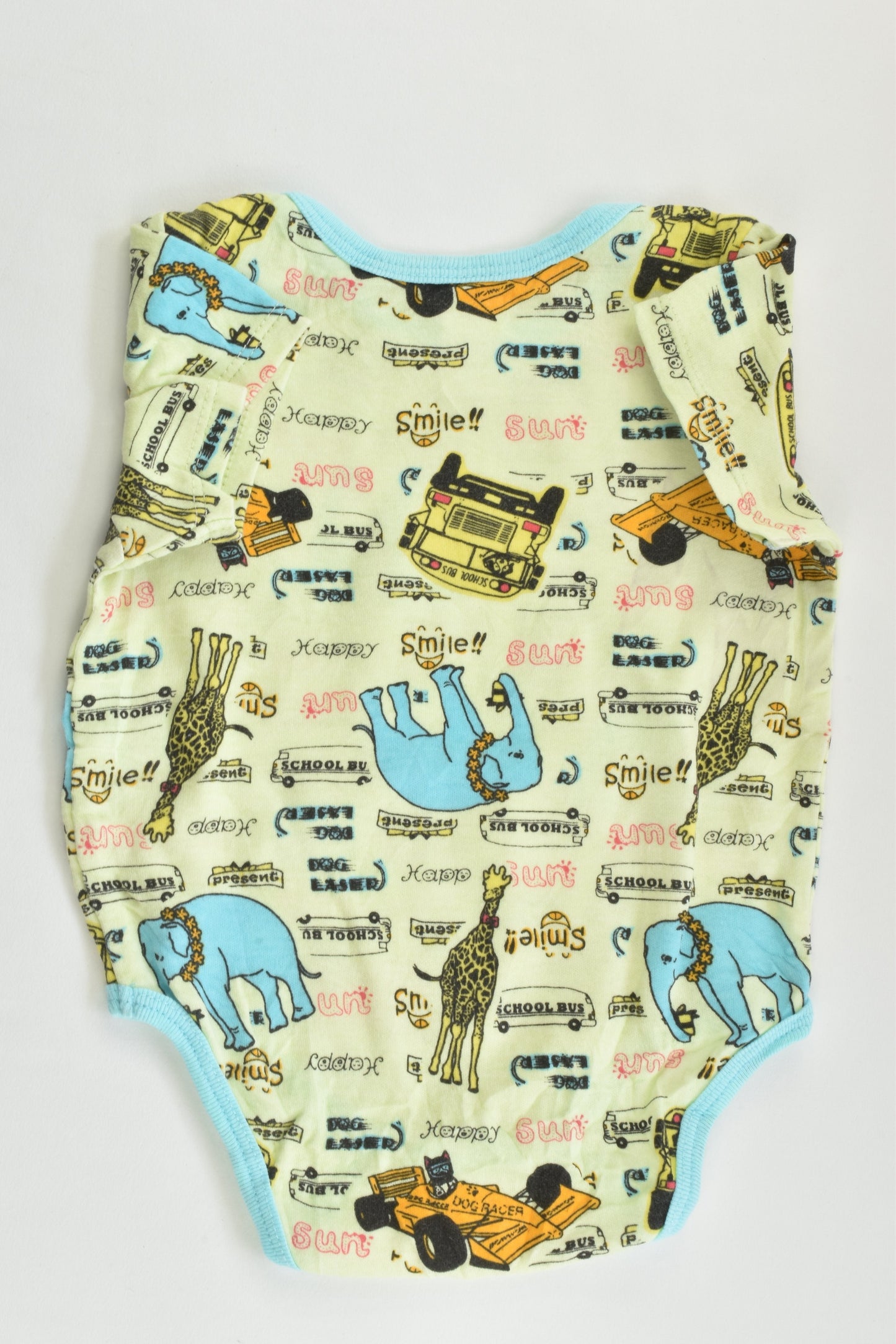 T.m story Size 000 (0-6 months) Elephants and more Bodysuit
