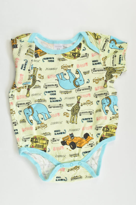 T.m story Size 000 (0-6 months) Elephants and more Bodysuit