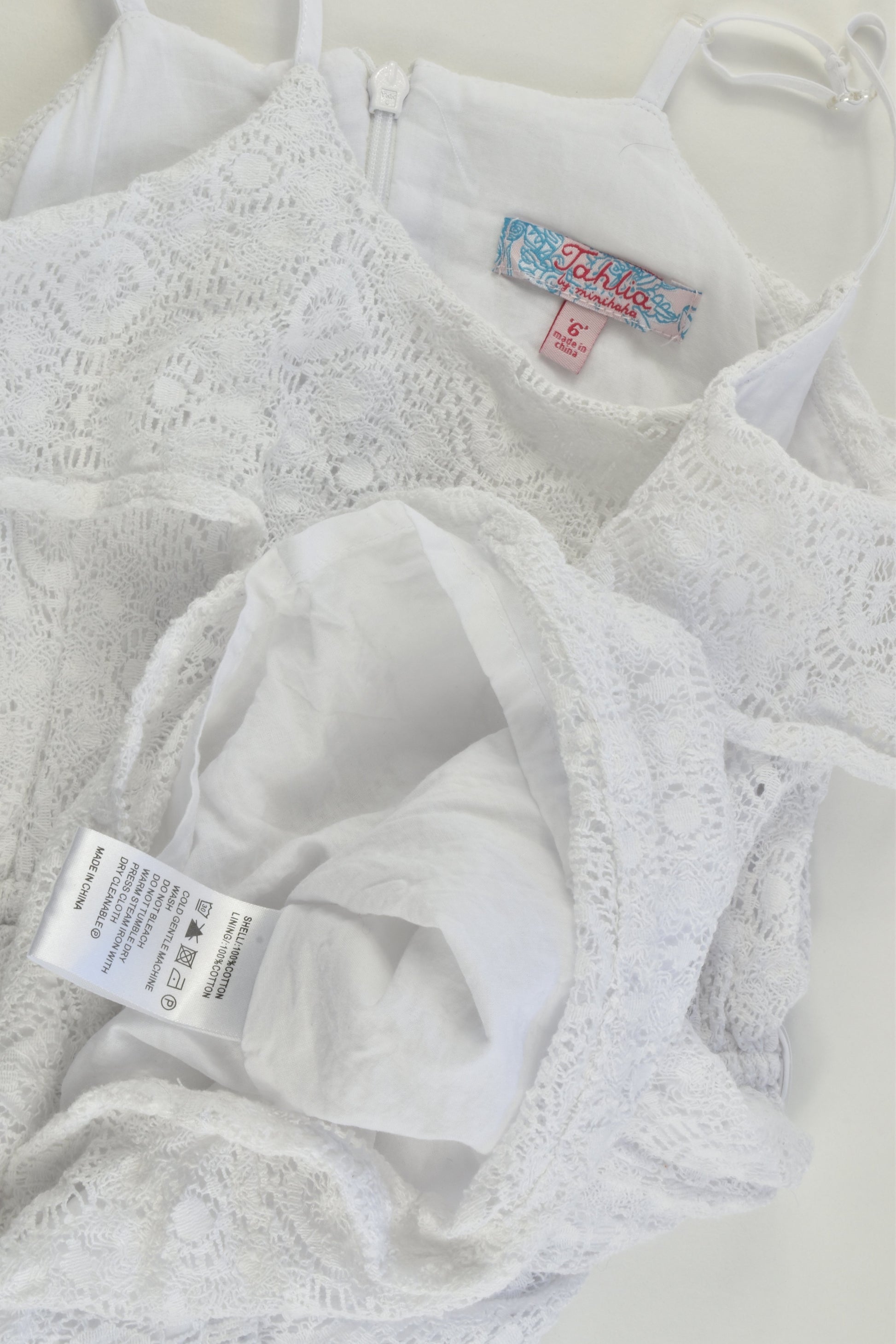 Tahlia by Minihaha Size 6 Lined Lace Dress