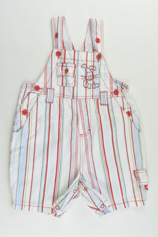 Target (Older Style) Size 1 Striped Dog Short Overalls