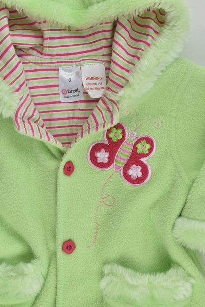 Target Size 0 Lined Butterfly Fleece Pramsuit