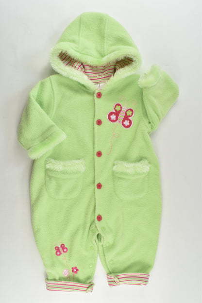 Target Size 0 Lined Butterfly Fleece Pramsuit