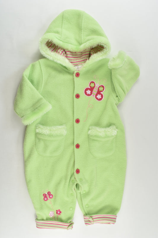 Target Size 0 Lined Butterfly Fleece Pramsuit