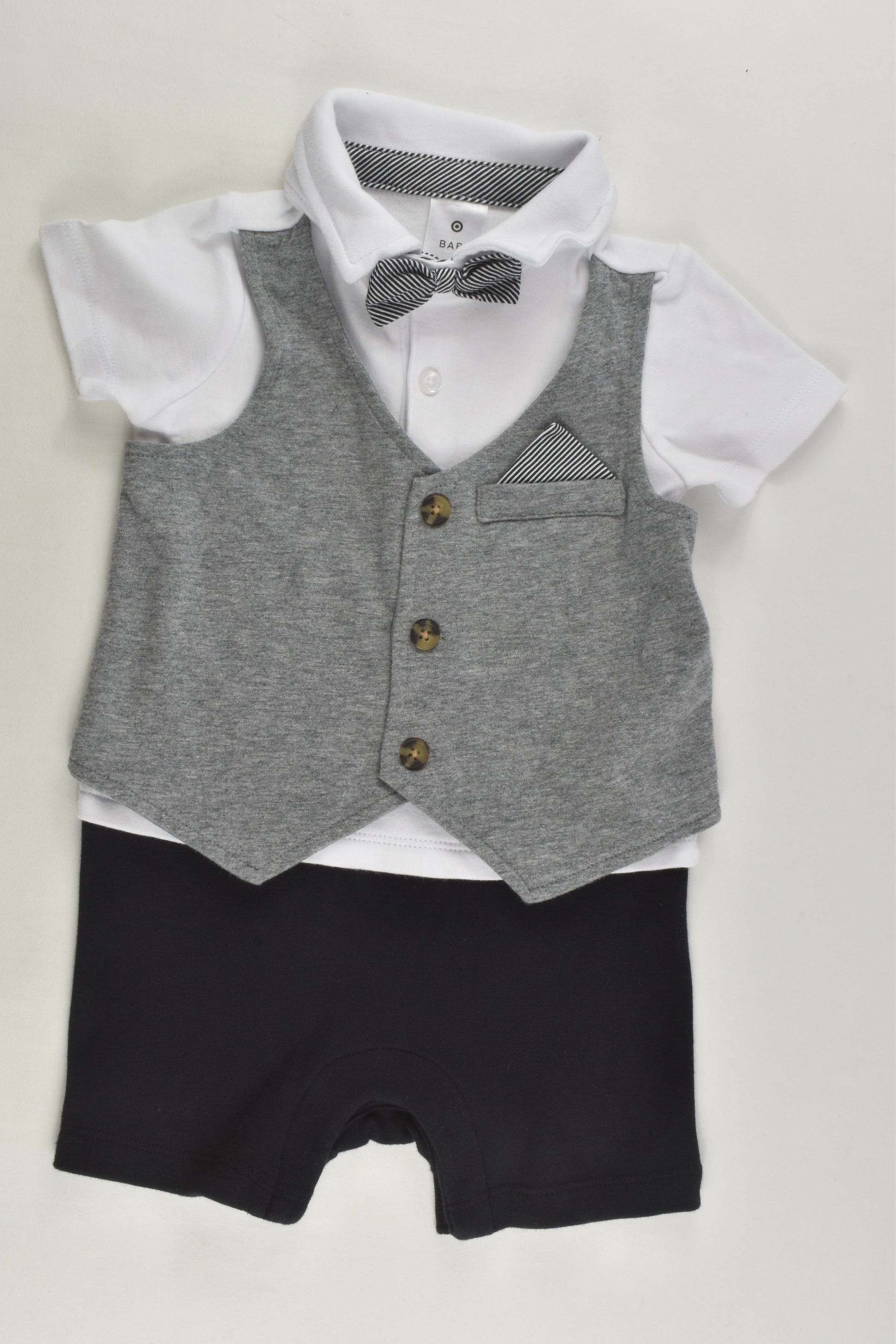Target Size 0 Vest and Bow Tie Short Romper