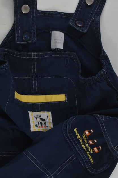 Target Size 0 Vintage Cow Overalls