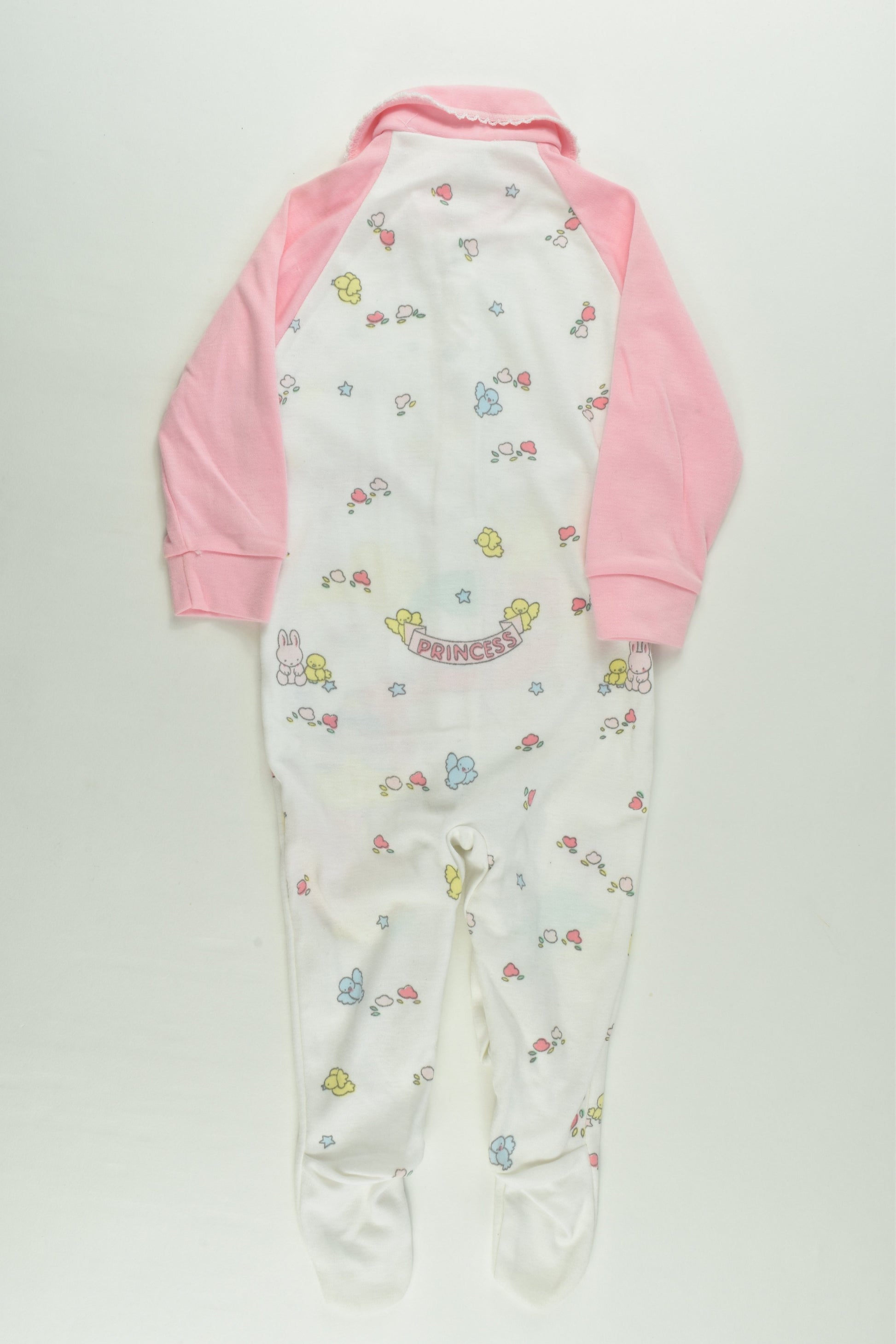 Target Size 0 Vintage Princess and Castle Footed Romper