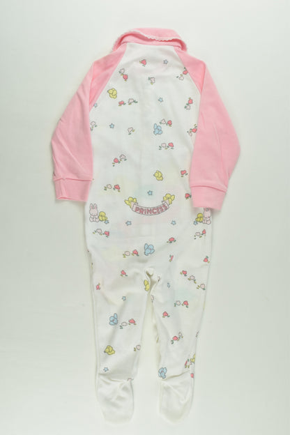 Target Size 0 Vintage Princess and Castle Footed Romper