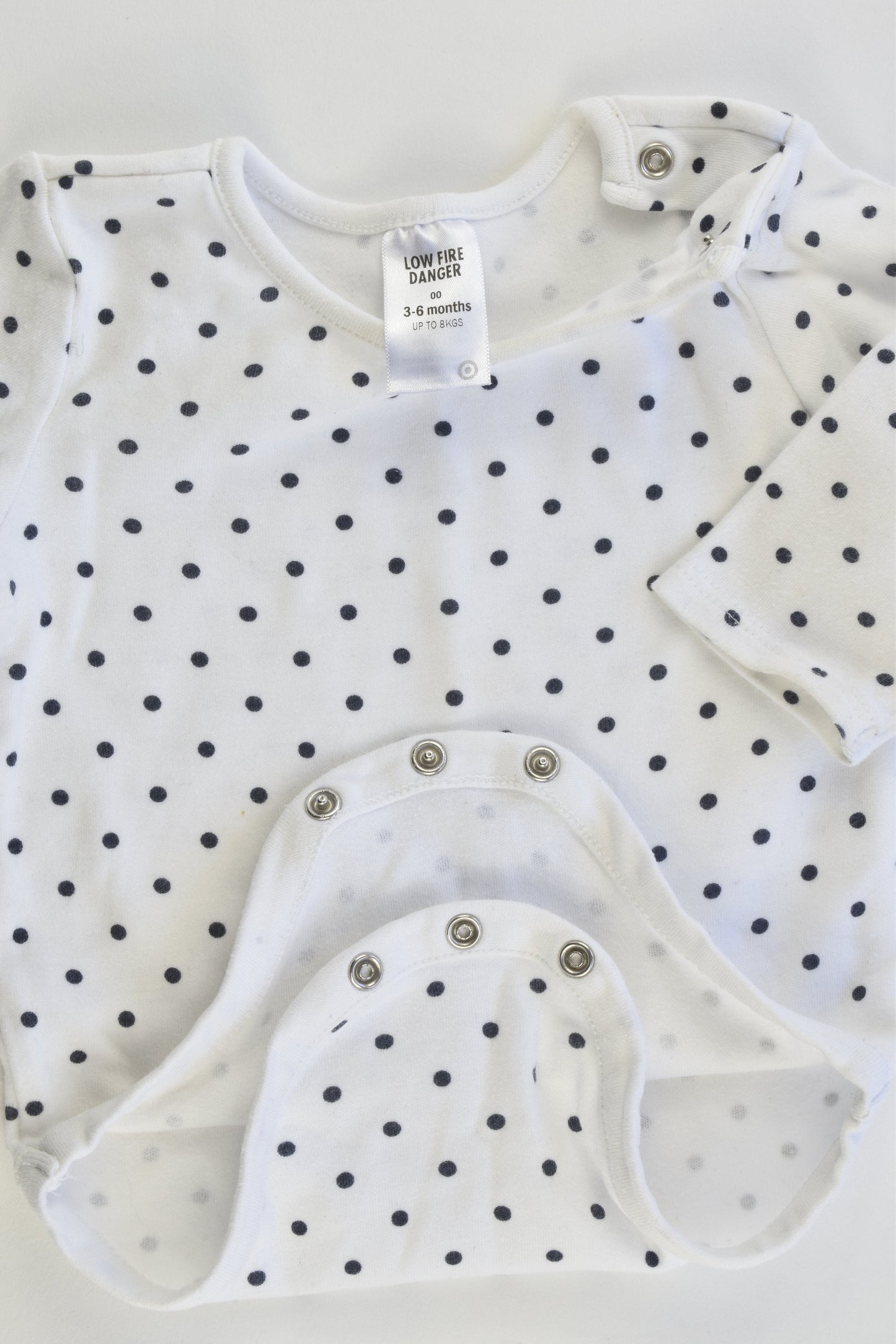 Target Size 00 (3-6 months) Dotted Bodysuit