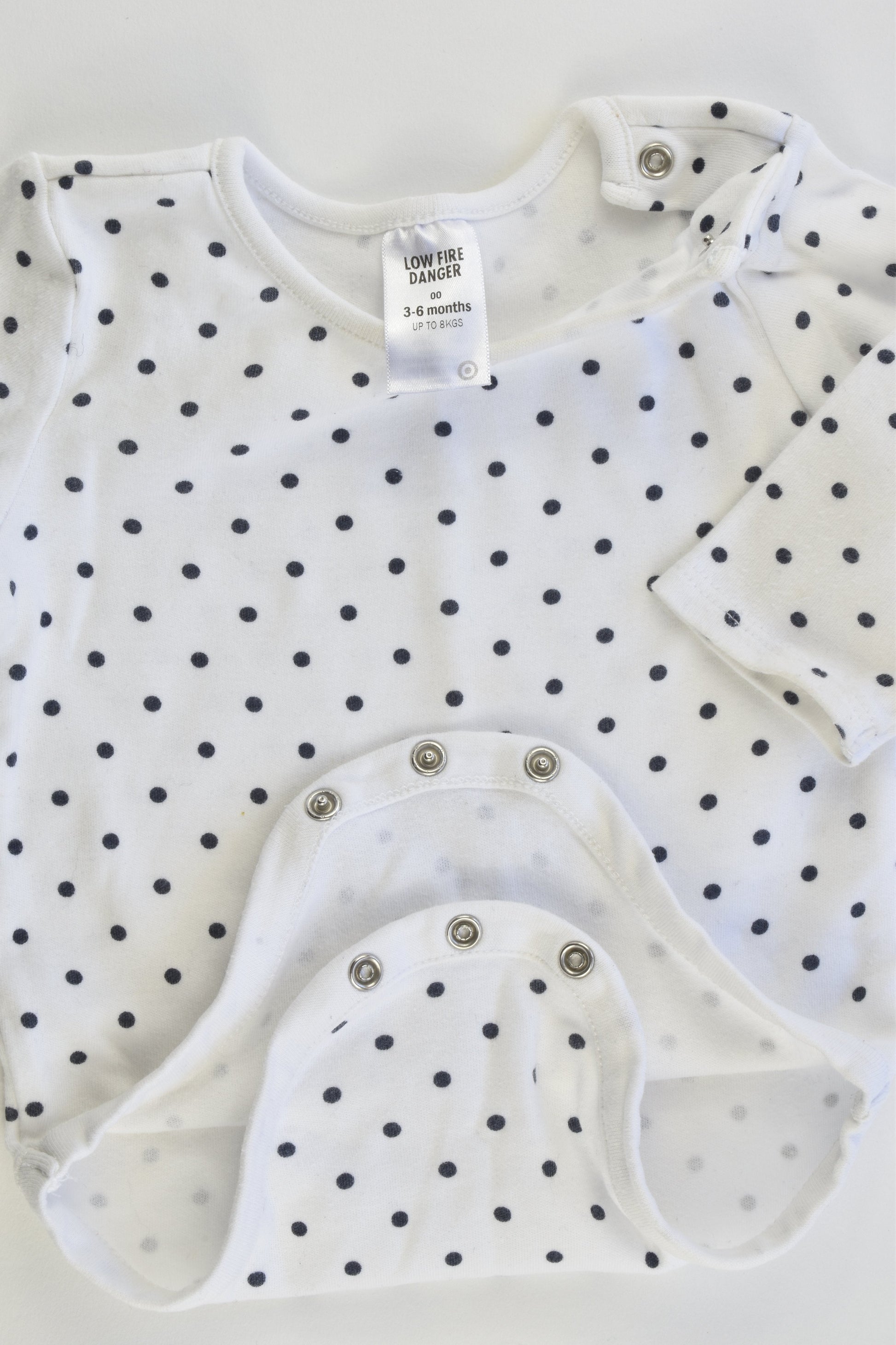 Target Size 00 (3-6 months) Dotted Bodysuit
