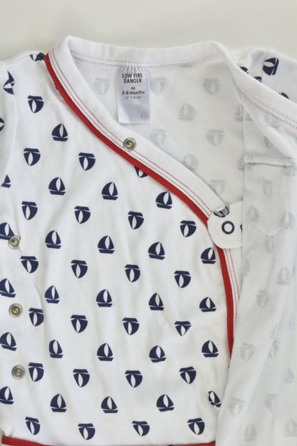Target Size 00 (3-6 months) Nautical Wrap Bodysuit