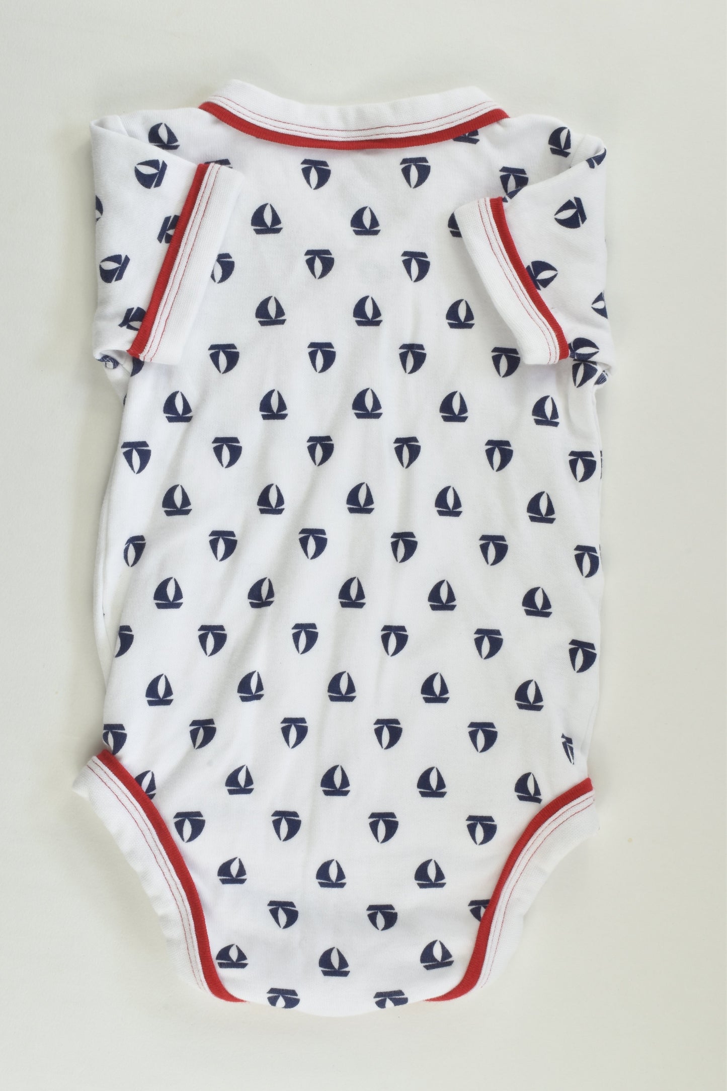 Target Size 00 (3-6 months) Nautical Wrap Bodysuit