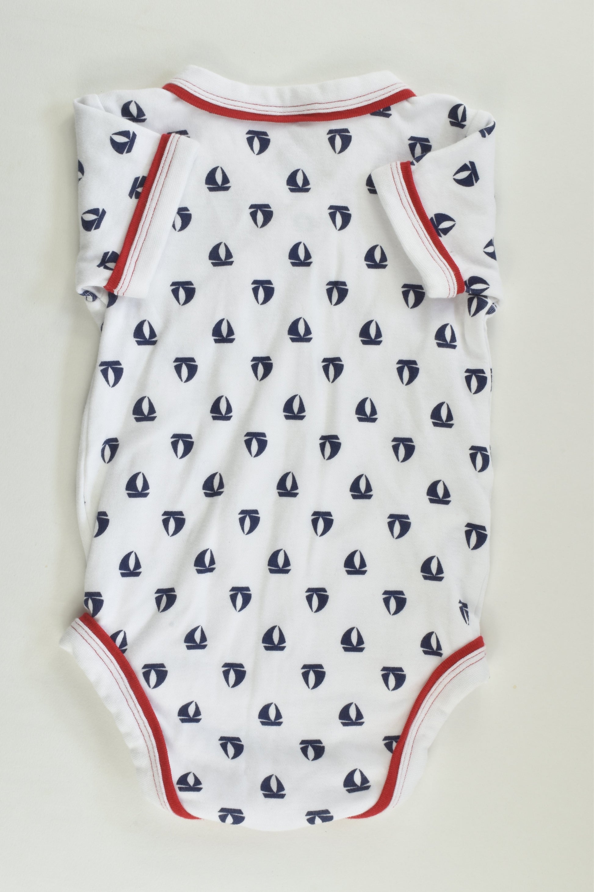 Target Size 00 (3-6 months) Nautical Wrap Bodysuit
