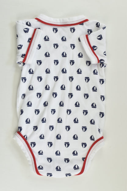 Target Size 00 (3-6 months) Nautical Wrap Bodysuit