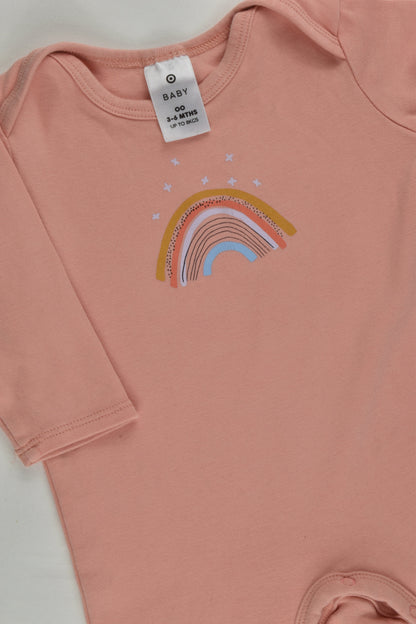 Target Size 00 (3-6 months) Rainbow Romper