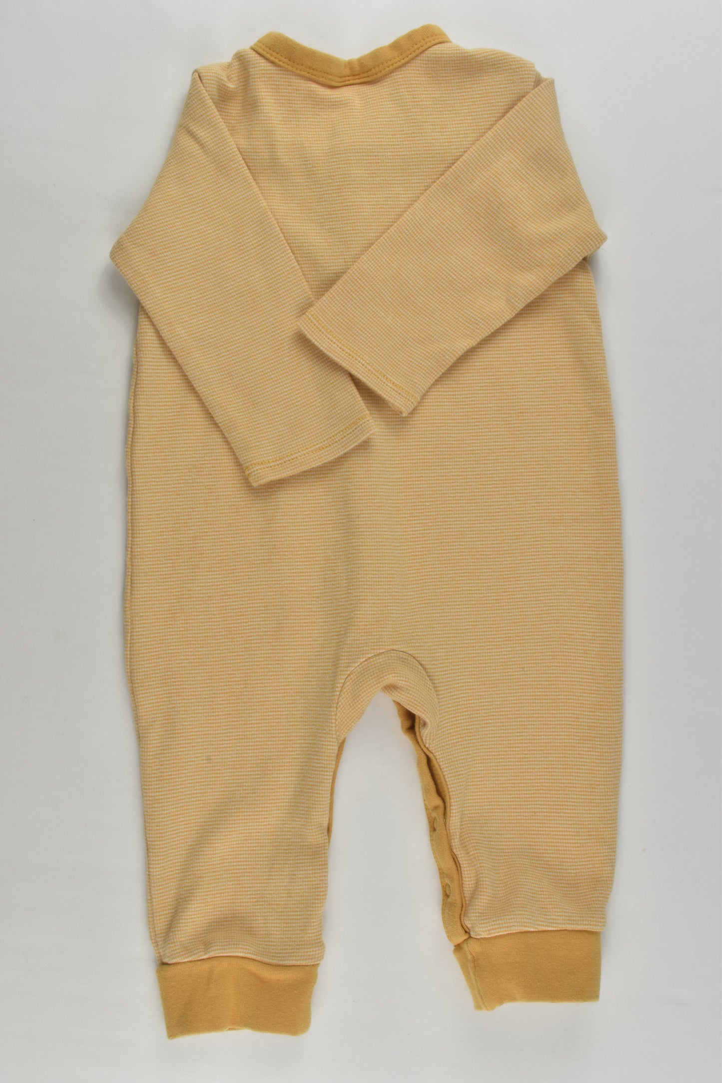 Target Size 00 (3-6 months) Striped Mustard Romper