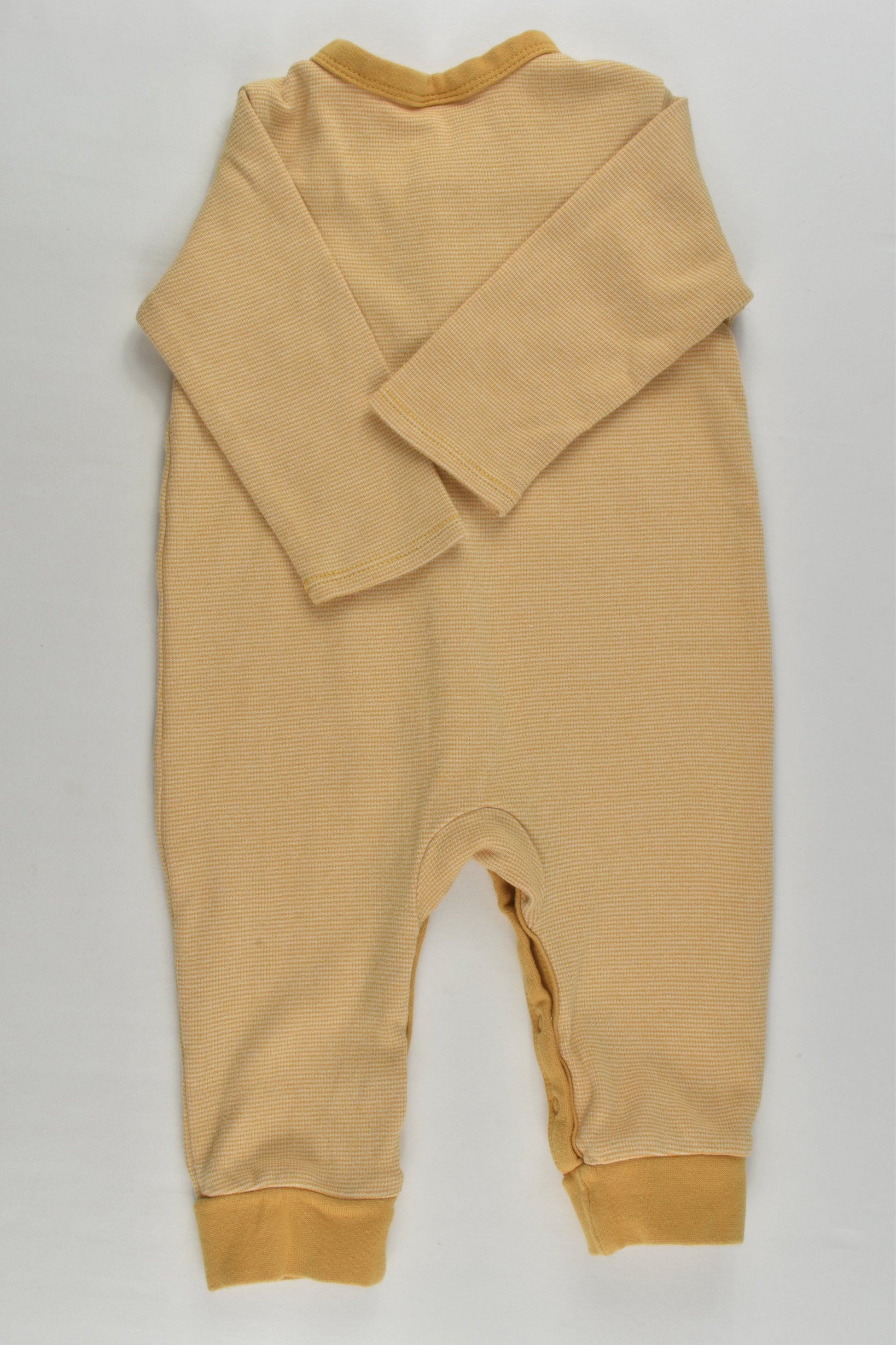 Target Size 00 (3-6 months) Striped Mustard Romper