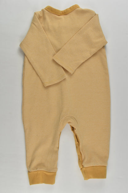 Target Size 00 (3-6 months) Striped Mustard Romper