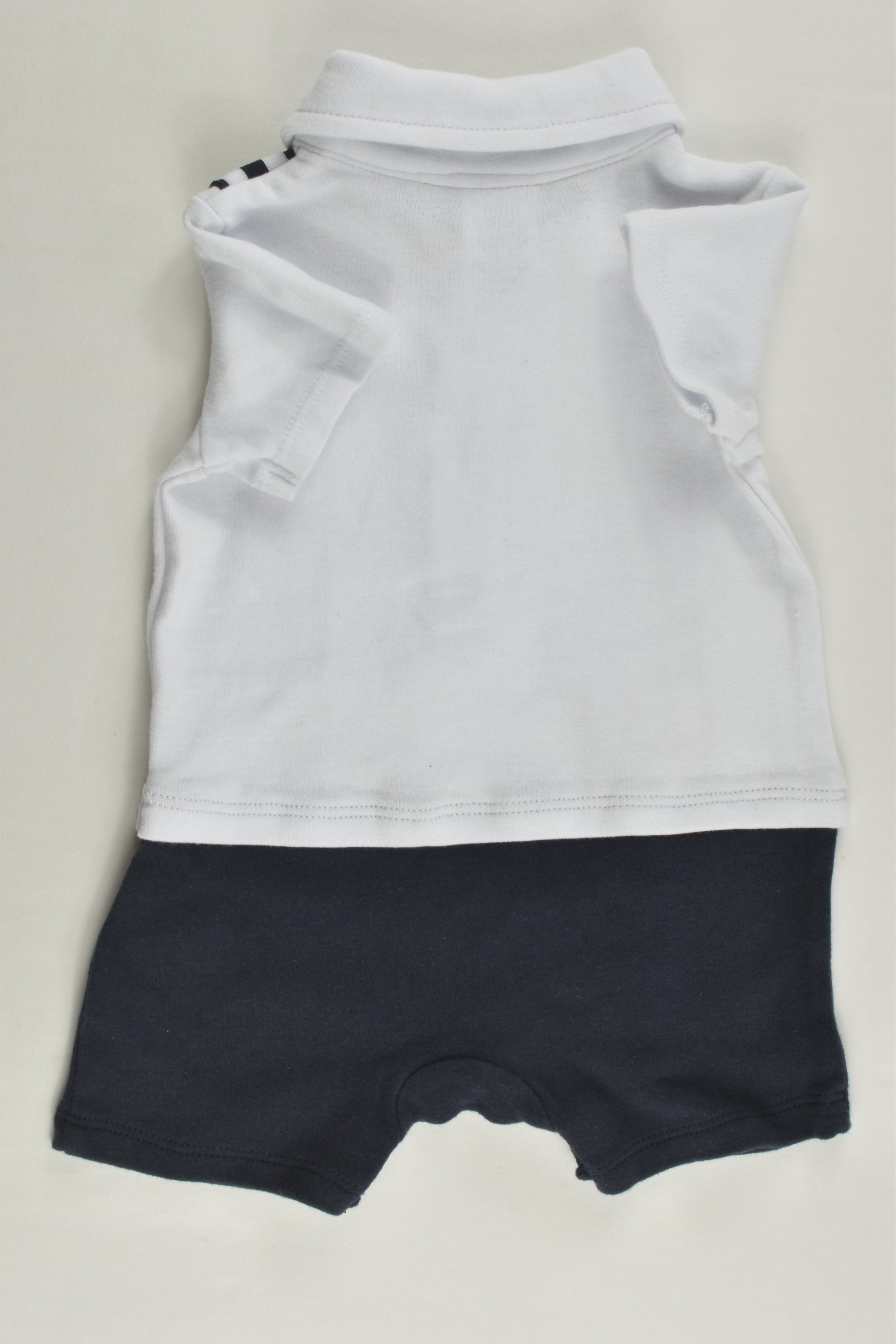 Target Size 00 Bow and Suspenders Short Romper