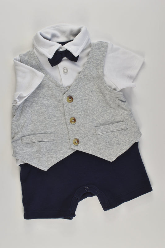 Target Size 00 Bow and Vest Short Romper