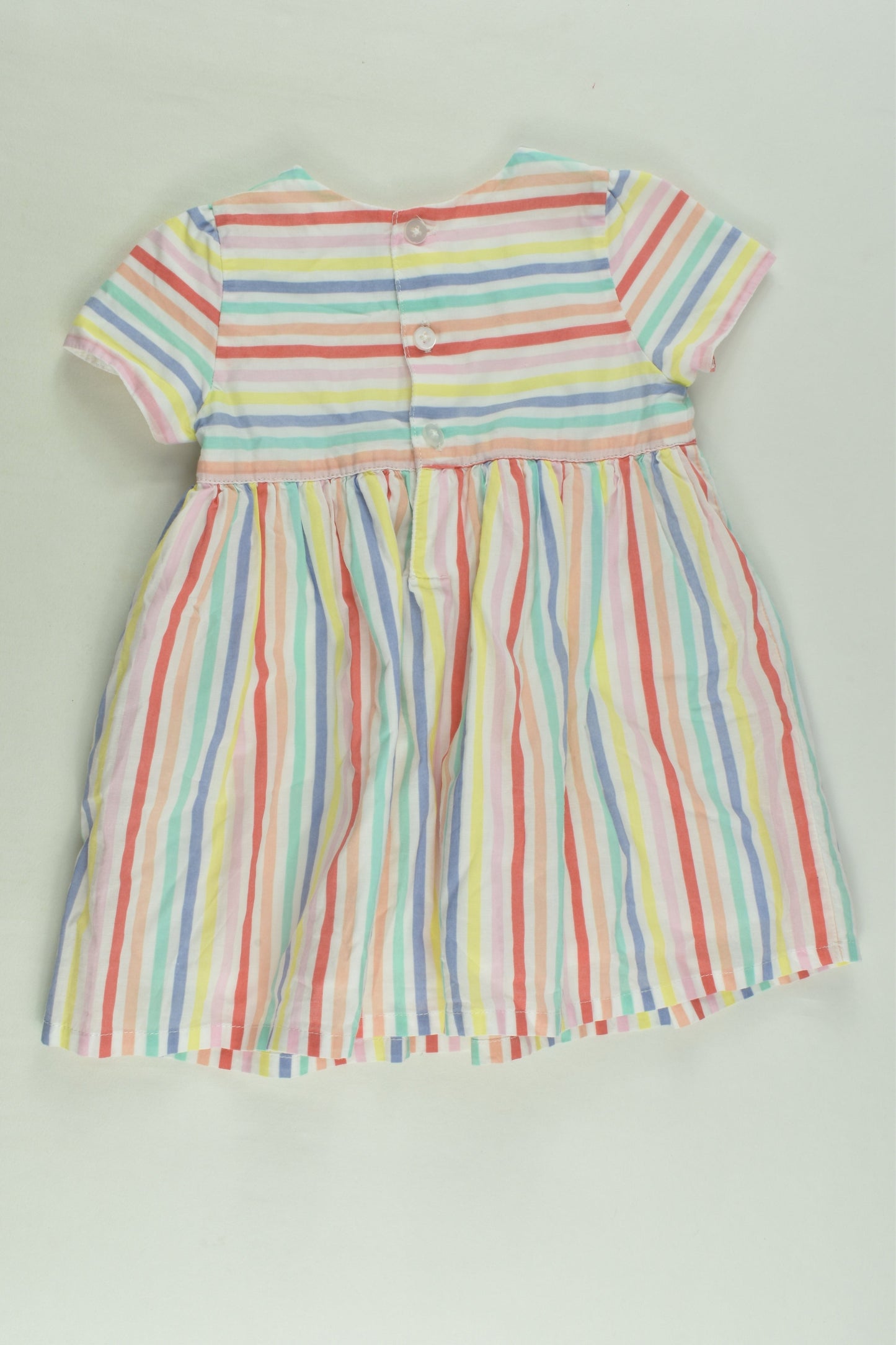 Target Size 00 Lined Rainbow Stripes Dress
