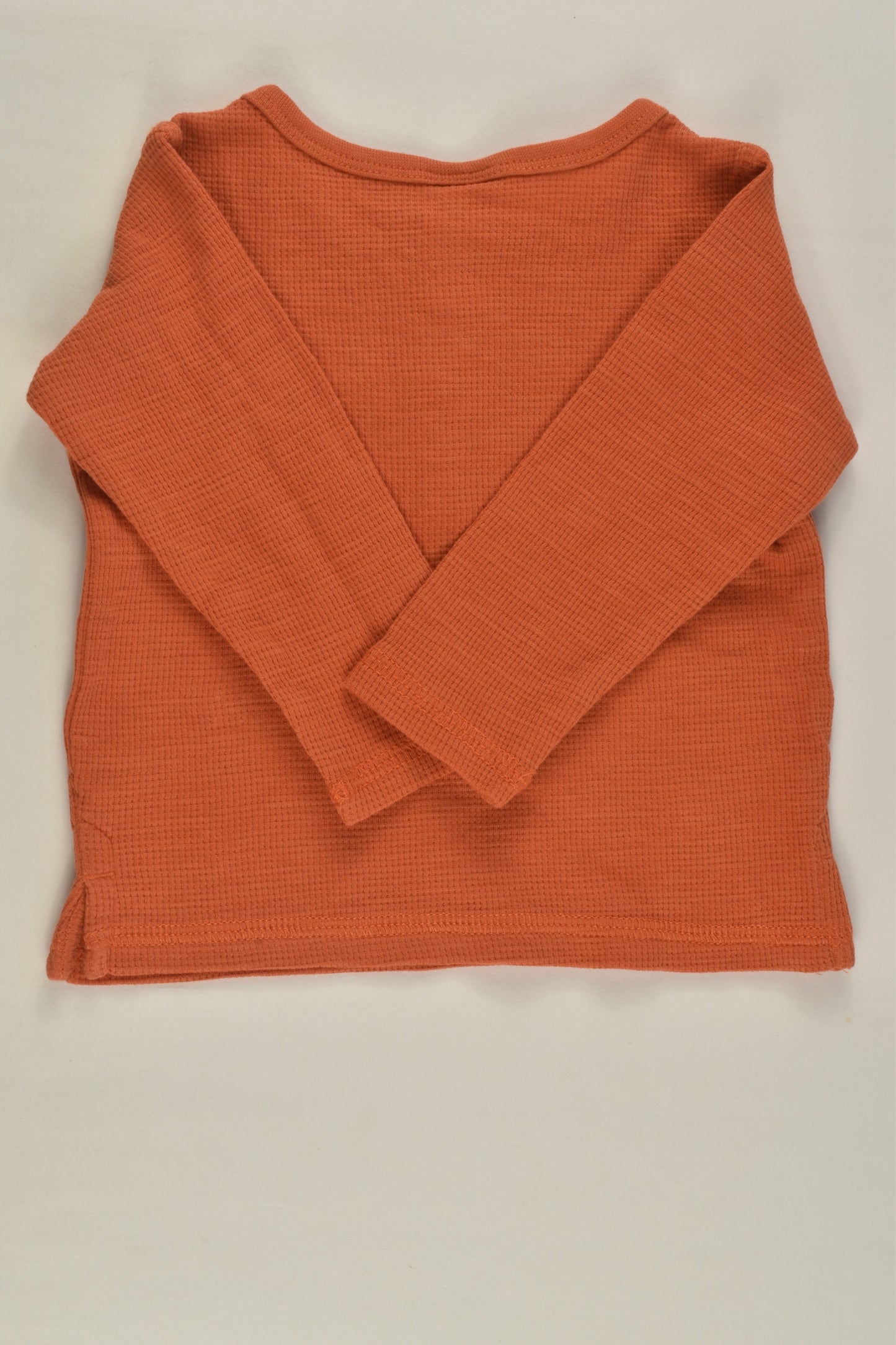 Target Size 00 Orange Waffle Top