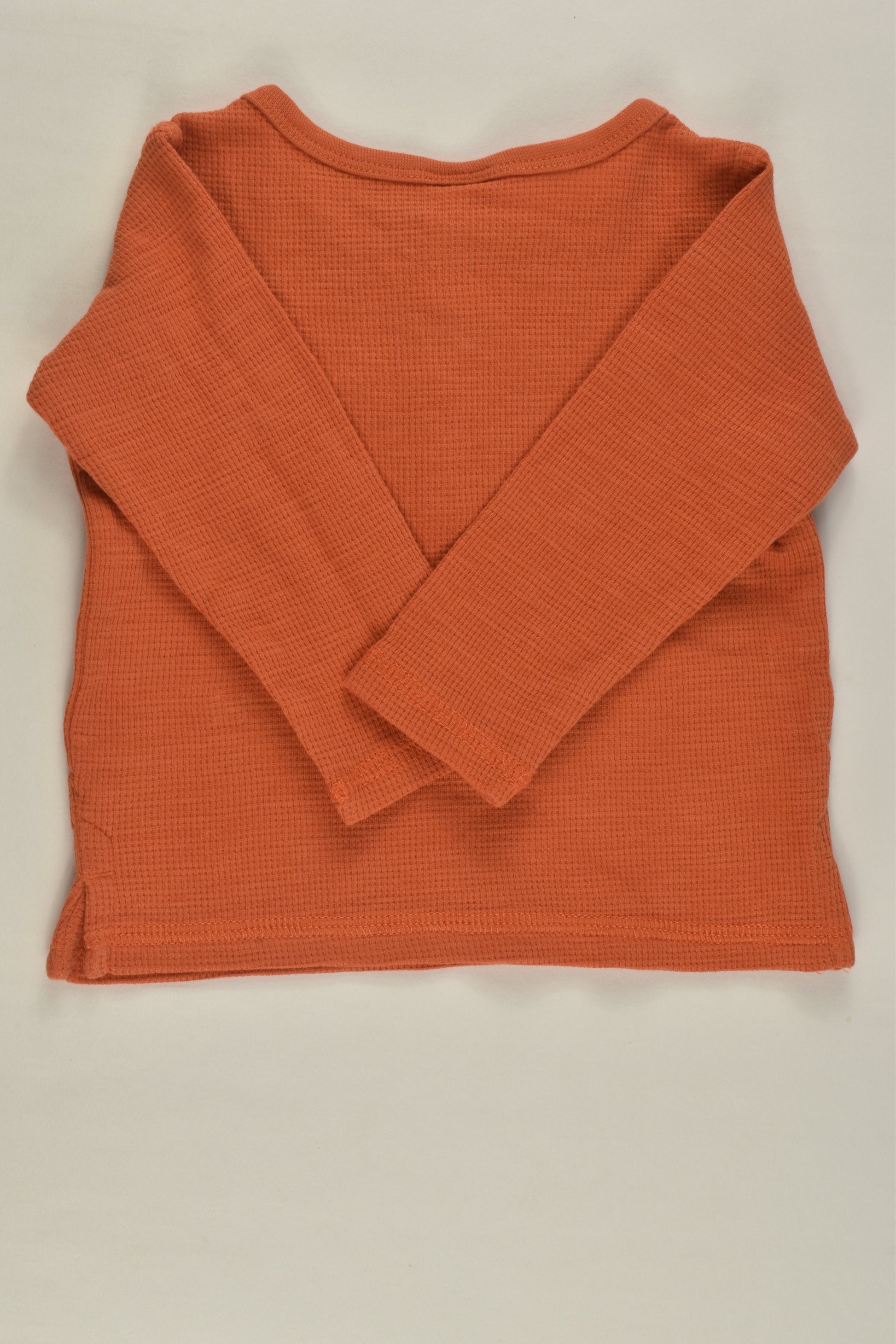 Target Size 00 Orange Waffle Top