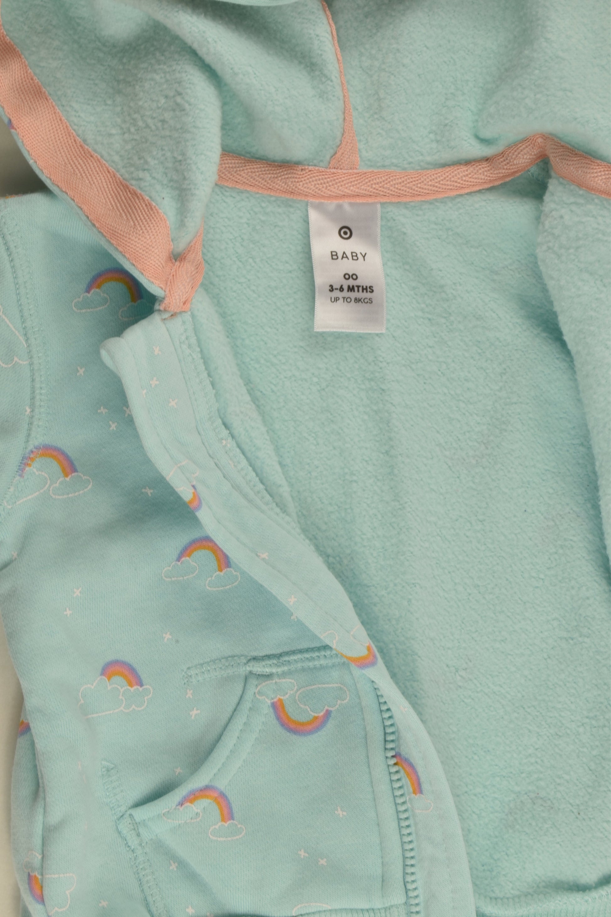 Target Size 00 Rainbow Zip Jumper