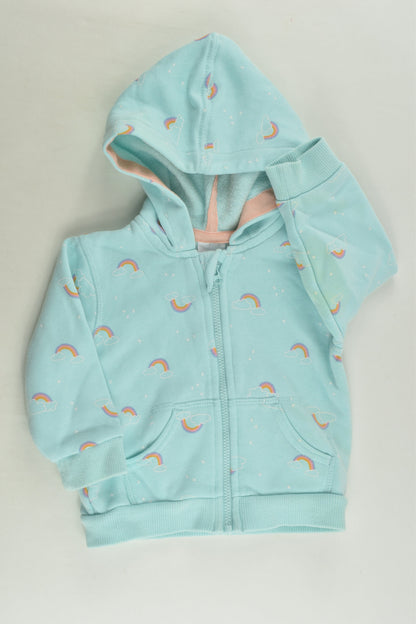 Target Size 00 Rainbow Zip Jumper