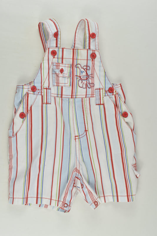 Target Size 00 Striped Dog Short Overalls