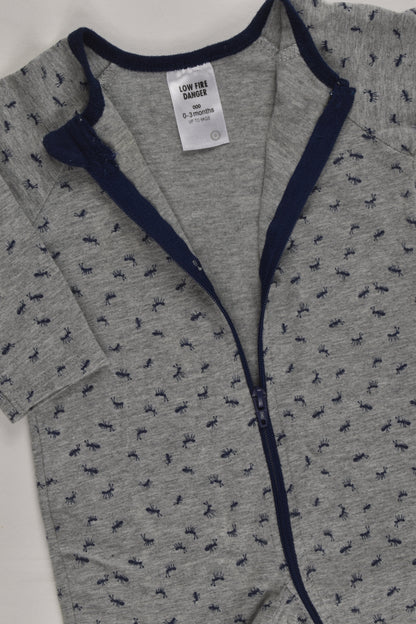 Target Size 000 Ants Footed Zip Romper