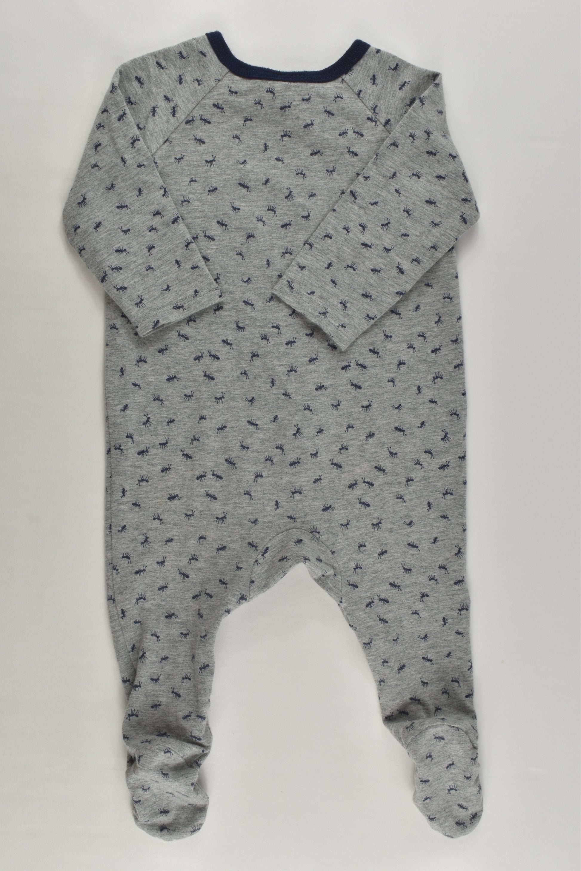 Target Size 000 Ants Footed Zip Romper