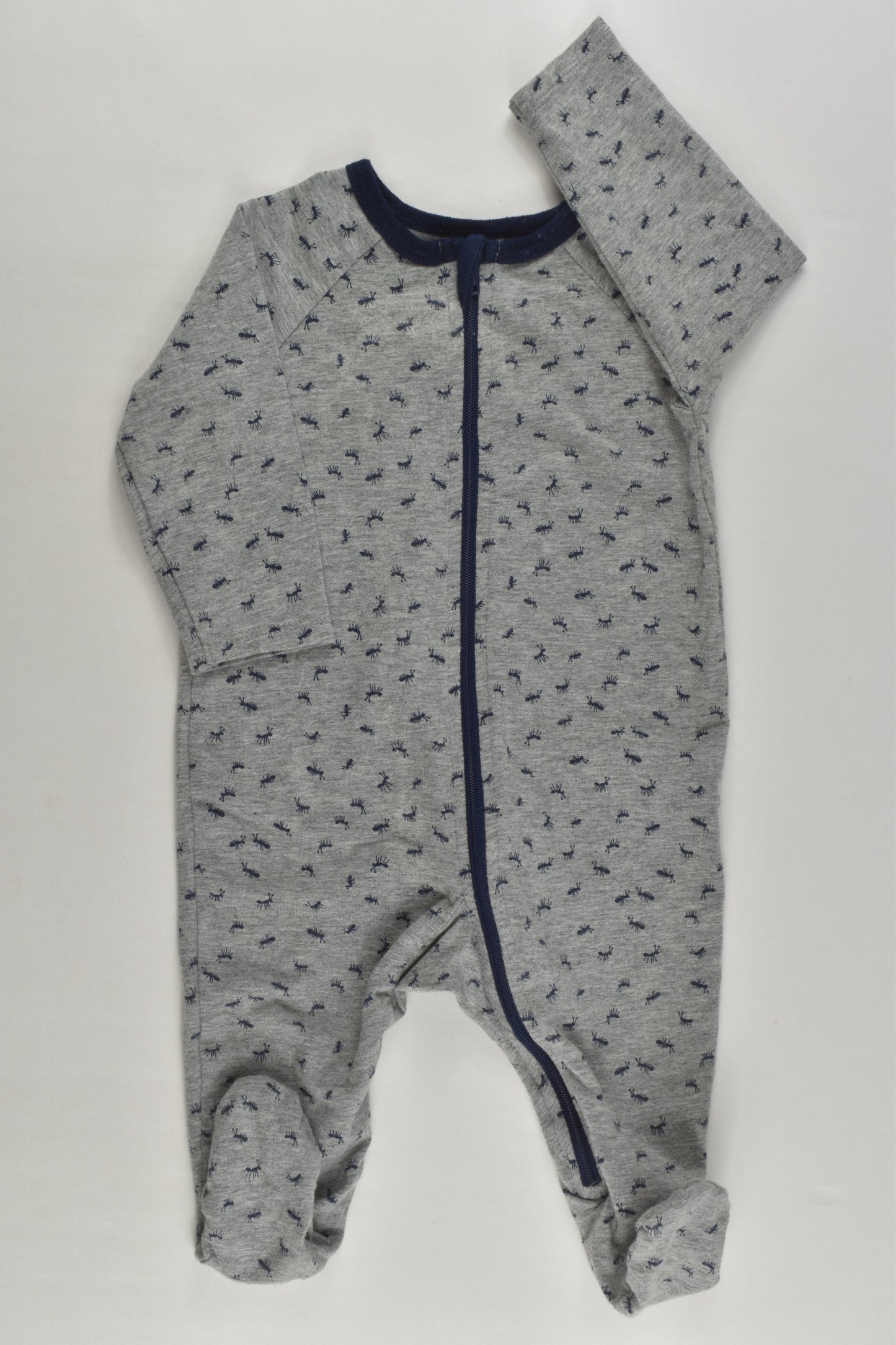 Target Size 000 Ants Footed Zip Romper