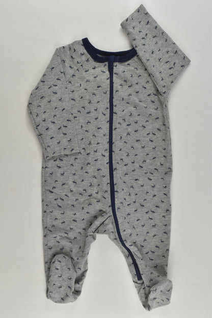 Target Size 000 Ants Footed Zip Romper
