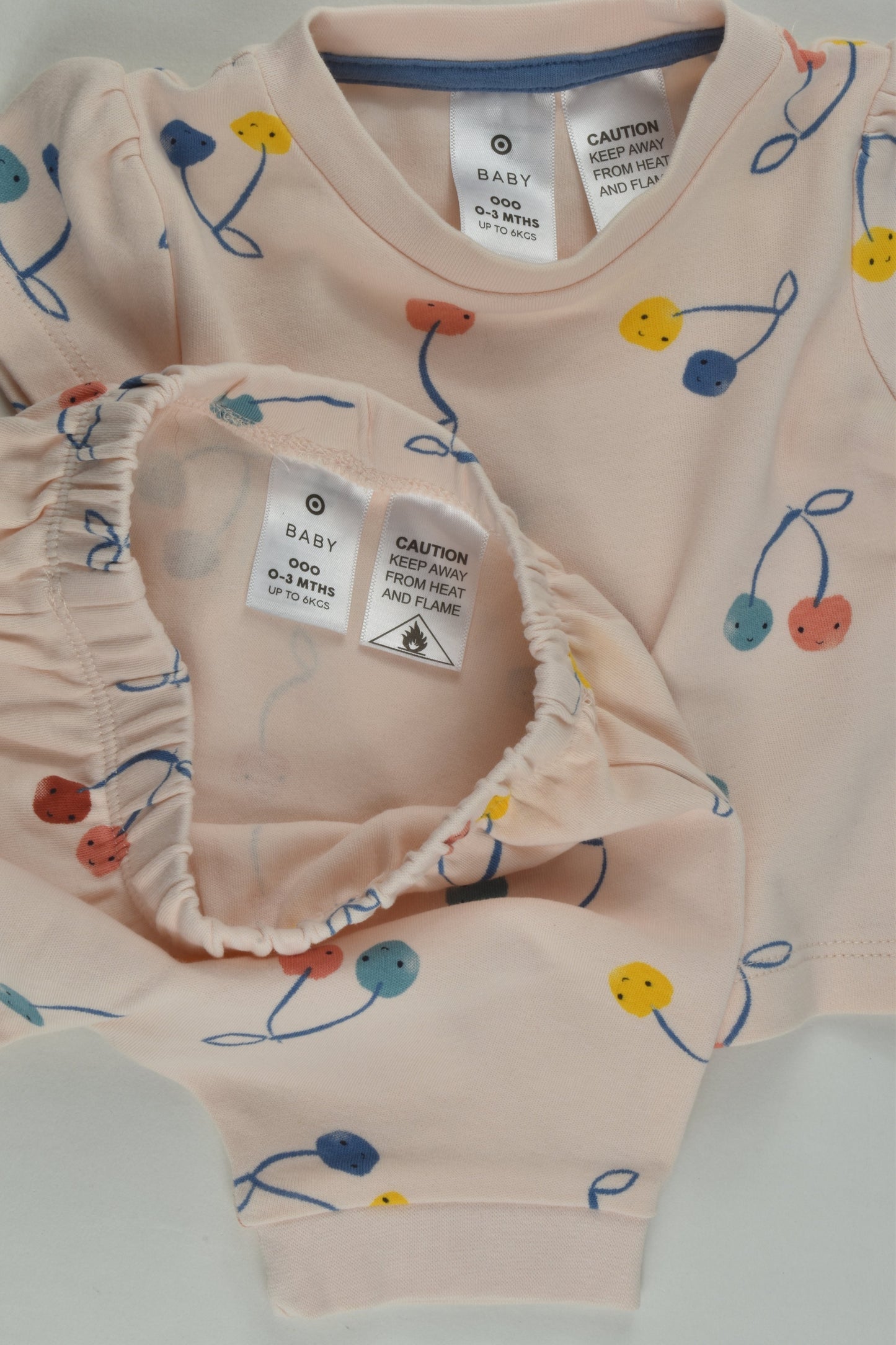 Target Size 000 Cherries Pyjamas