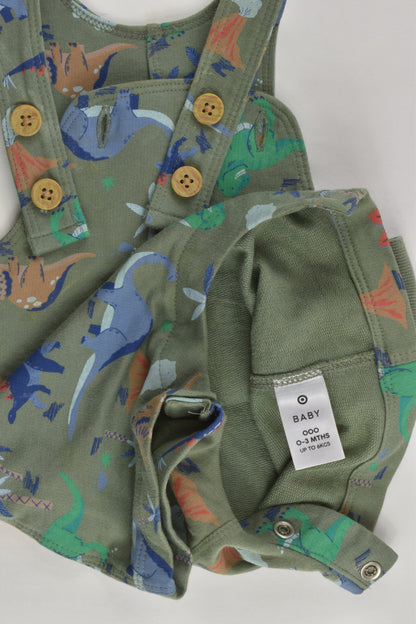 Target Size 000 Dinosaur Short Overalls