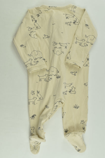 Target Size 000 Organic Elephant Footed Romper