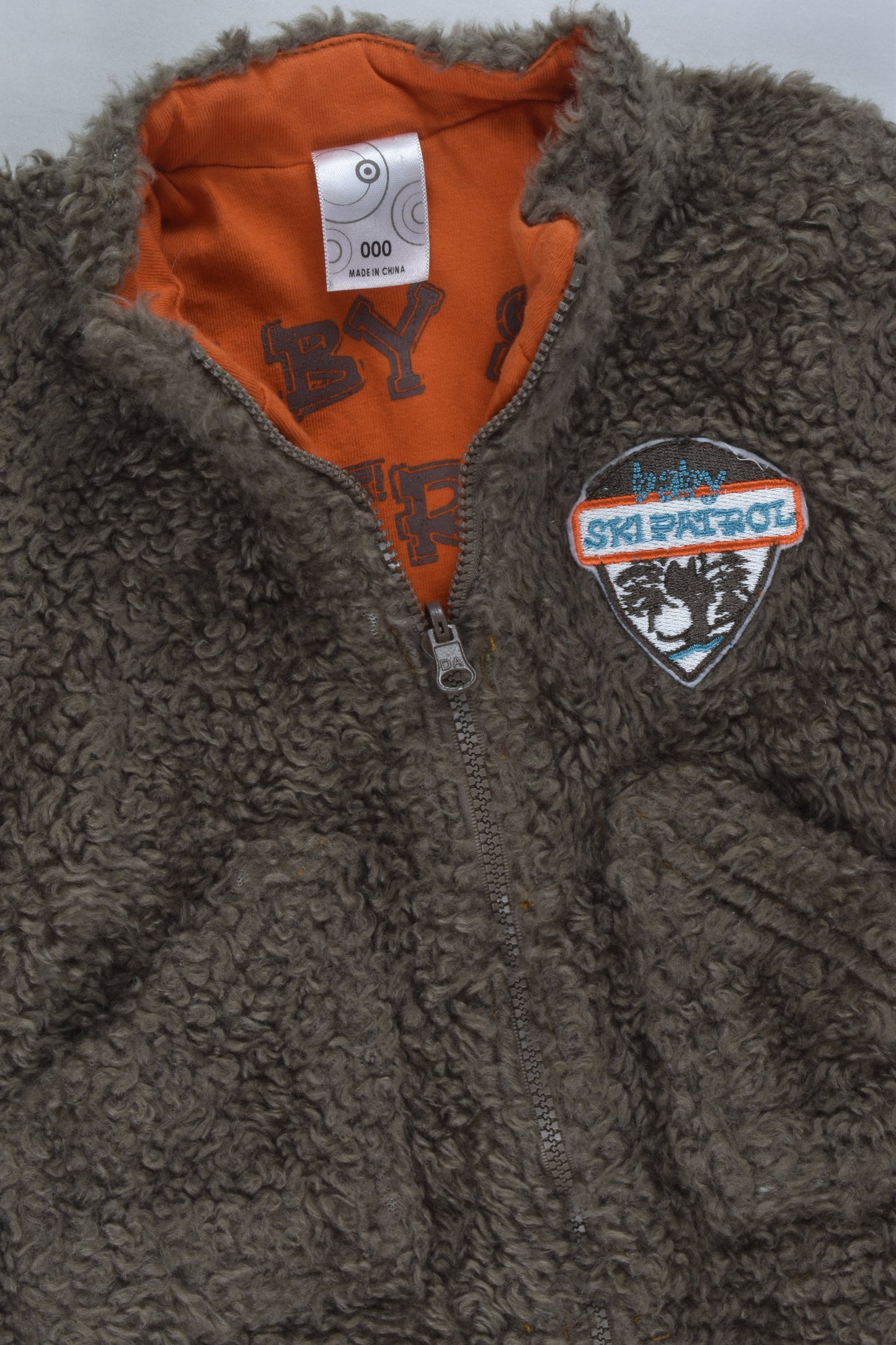 Target Size 000 Reversible 'Ski Patrol' Zip Jumper