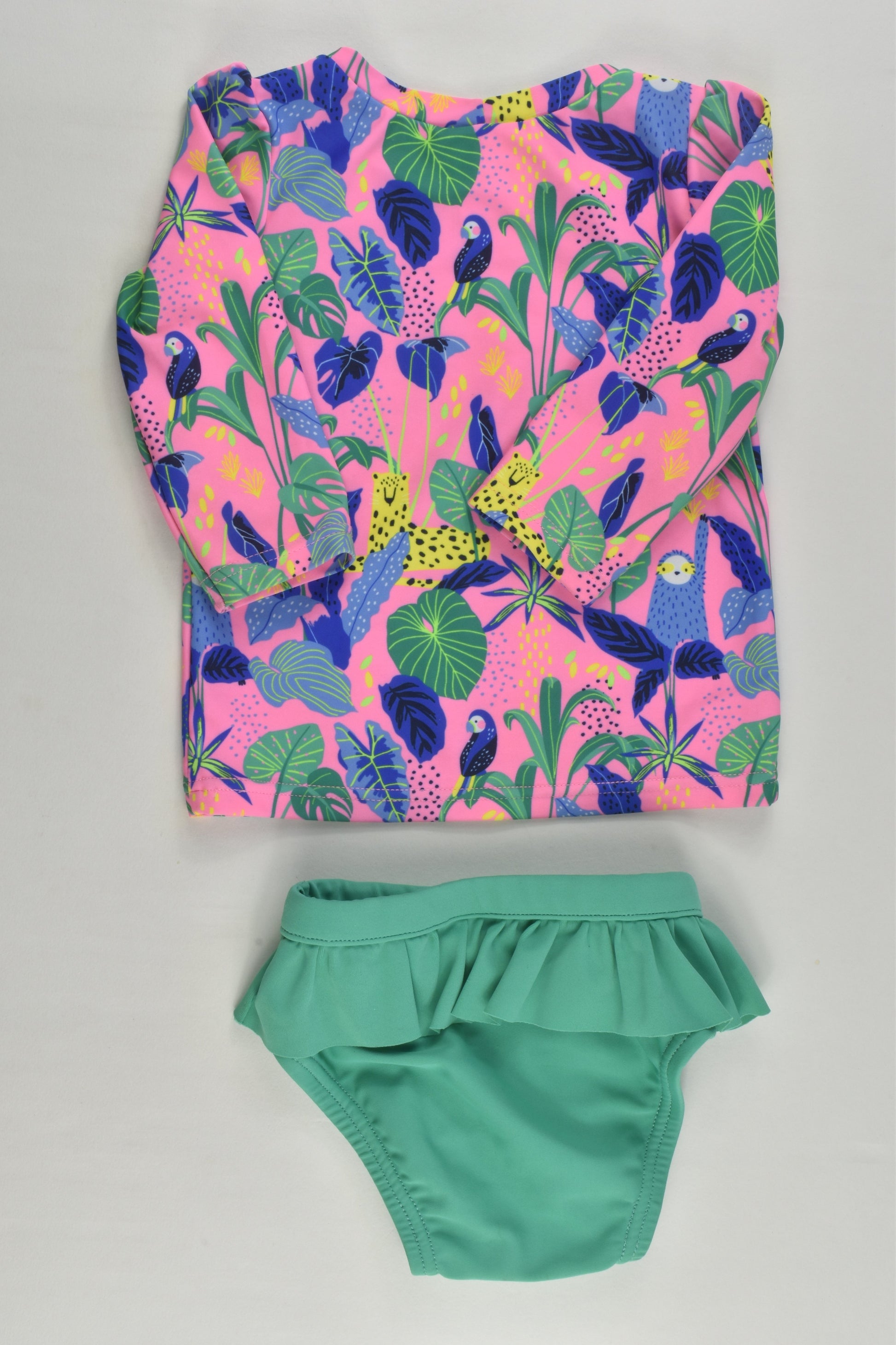 Target Size 000 Sloth Rashie Top and Swim Pants
