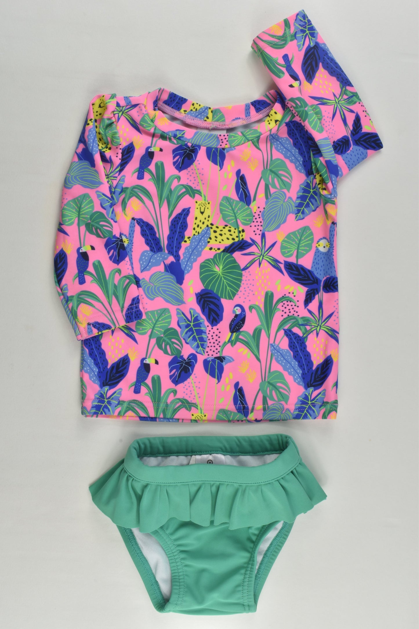 Target Size 000 Sloth Rashie Top and Swim Pants