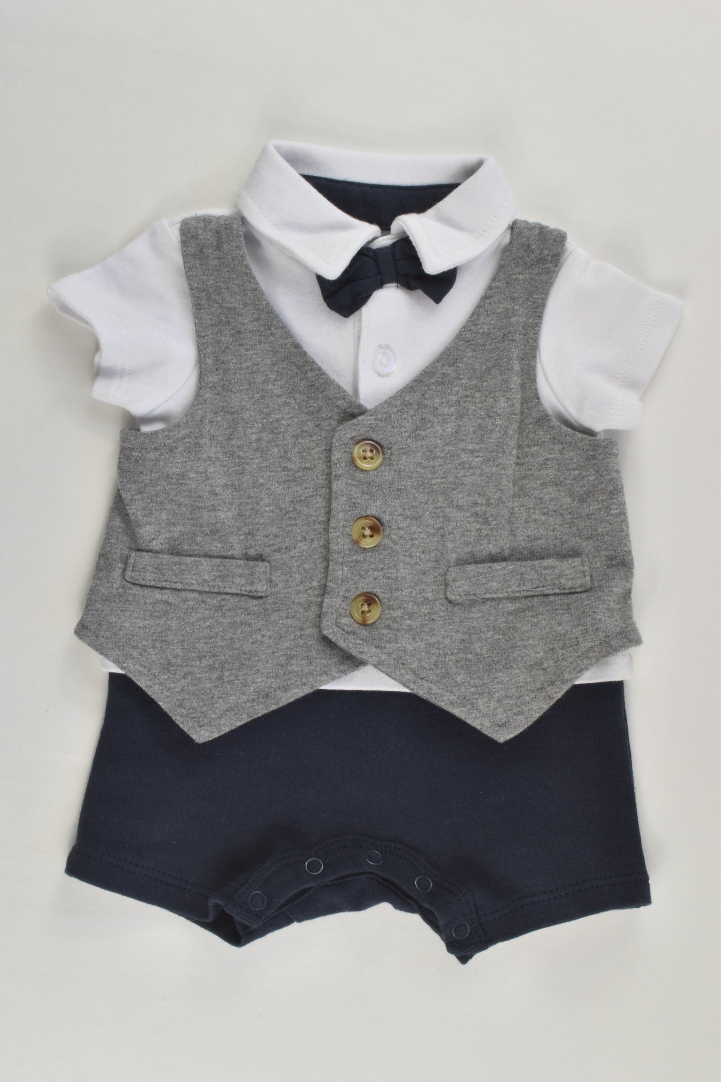 Target Size 0000 Bow and Vest Short Romper