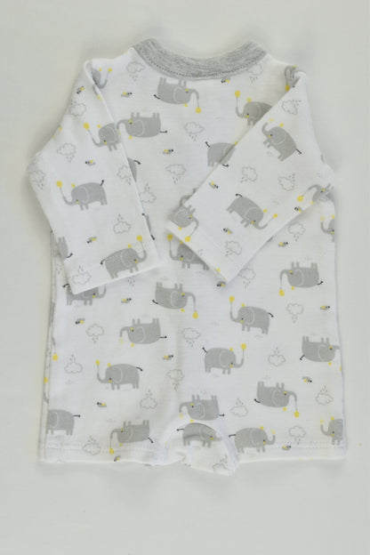 Target Size 00000 Elephant Romper