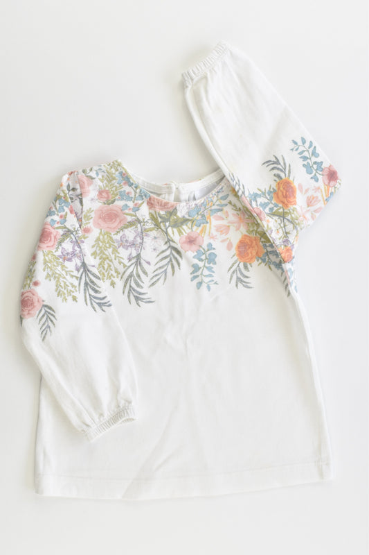 Target Size 1 (12.18 months) Floral Top