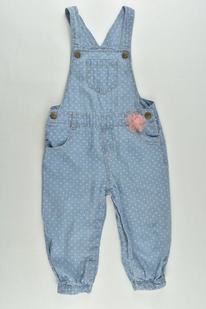 Target Size 1 Lightweight Denim Overalls